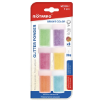 Χρυσόσκονες Χειροτεχνίας 6 x 20g Bright Colors Motarro ME509-1
