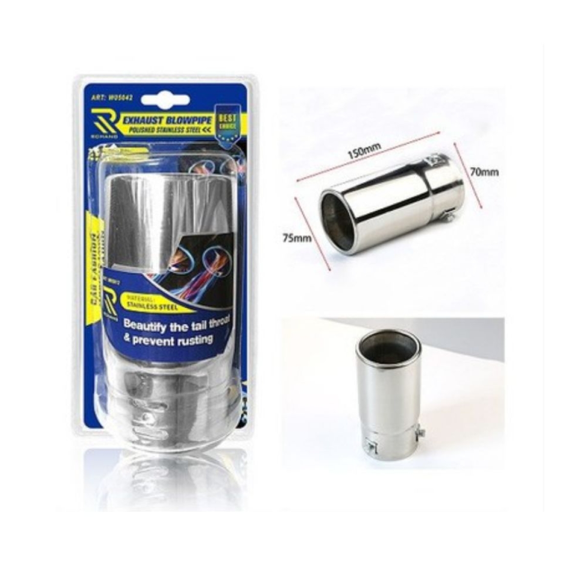 Διακοσμητική Απόληξη Εξάτμισης RCHANG 150mm