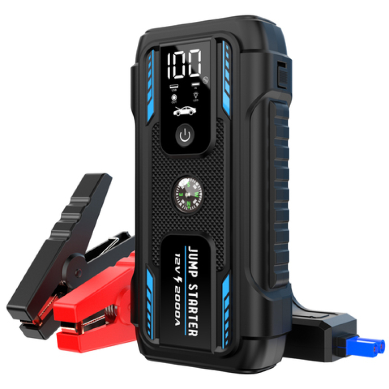 Εκκινητής Μπαταρίας Αυτοκινήτου 12V 22000mAh 2000A με Power Bank, Φακό & Πυξίδα QY18