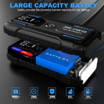 Εκκινητής Μπαταρίας Αυτοκινήτου 12V 22000mAh 2000A με Power Bank, Φακό & Πυξίδα QY18 - Image 3