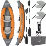 Bestway Φουσκωτό Κανό Καγιάκ 2 Ατόμων Hydro-Force Rapid X2 με Κουπιά και Τρόμπα 321x88cm 5294 - Image 2