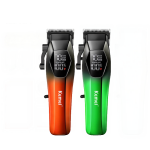 Επαναφορτιζόμενη Κουρευτική Μηχανή & Trimmer USB με LCD Οθόνη και Λεπίδες Ανοξείδωτου Ατσαλιού Kemei KM-1371