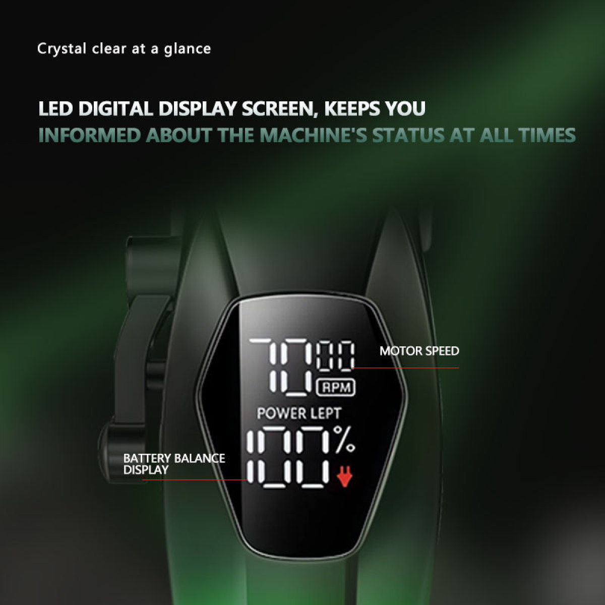 Επαναφορτιζόμενη Κουρευτική Μηχανή & Trimmer USB με LCD Οθόνη και Λεπίδες Ανοξείδωτου Ατσαλιού Kemei KM-1371 - Image 6