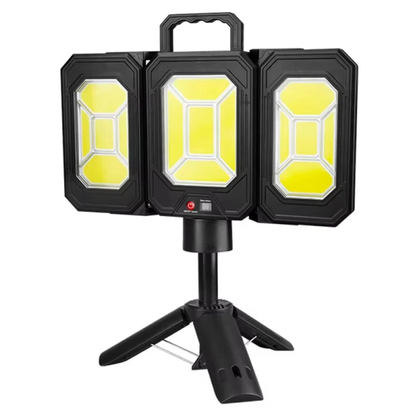 Επαναφορτιζόμενο Ηλιακό Φωτιστικό Camping LED 360° Με USB Και Type-C