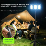 Επαναφορτιζόμενο Ηλιακό Φωτιστικό Camping LED 360° Με USB Και Type-C - Image 7