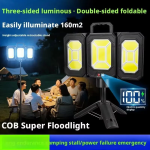 Επαναφορτιζόμενο Ηλιακό Φωτιστικό Camping LED 360° Με USB Και Type-C - Image 6