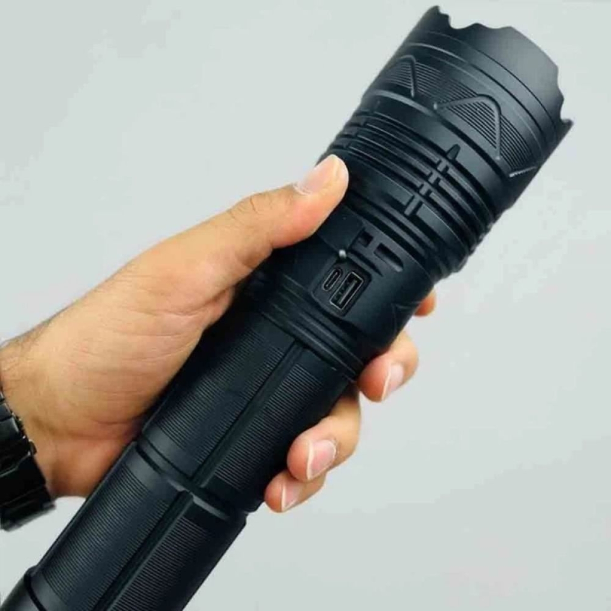 Επαναφορτιζόμενος Φακός Χειρός YM-G500 LED Type-C 6000 Lumens