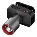 Επαναφορτιζόμενος Φακός Κεφαλής LED USB-C με Zoom & 3 Λειτουργίες Φωτισμού L-42