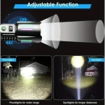 Επαναφορτιζόμενος Φακός LED με Μπαταρία 26650 8800mAh