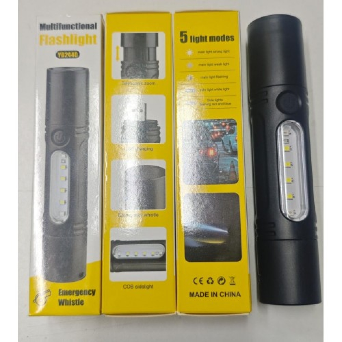 Επαναφορτιζόμενος Φακός LED USB Με Zoom YD2440 - Image 2