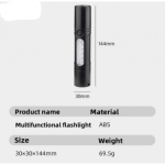 Επαναφορτιζόμενος Φακός LED USB Με Zoom YD2440 - Image 5