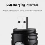 Επαναφορτιζόμενος Φακός LED USB Με Zoom YD2440 - Image 4