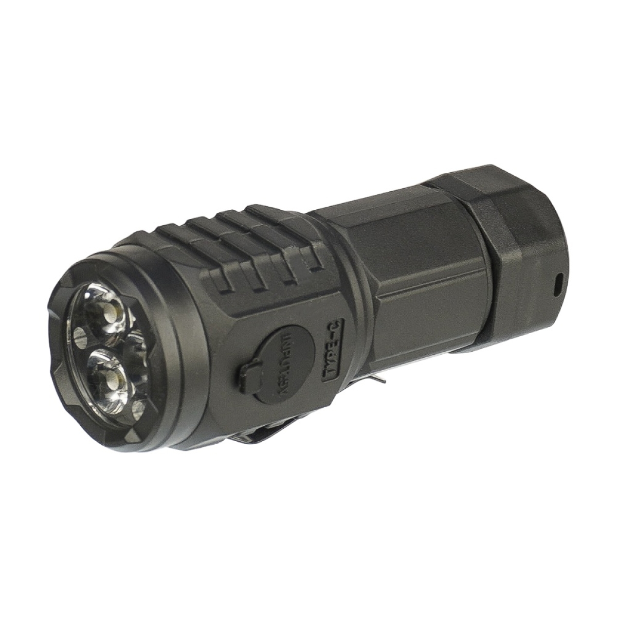 Επαναφορτιζόμενος LED Φακός Χειρός Mini Tactical Flashlight USB-C L-S62 - Image 2