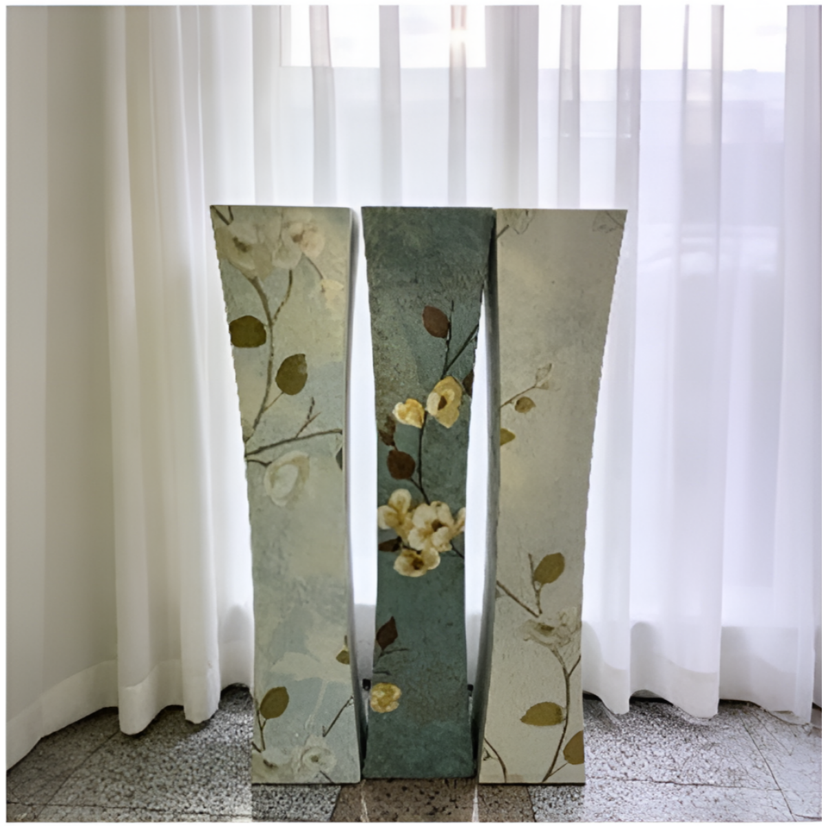 Επιδαπέδιο Διακοσμητικό Βάζο Floral Art 58cm SDS-29368 - Image 2