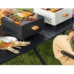 Επιτραπέζια Ψησταριά Κάρβουνου BBQ με Συρτάρι 31x31x16cm K-704 - Image 2