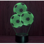 Επιτραπέζιο Φωτιστικό LED 3D Illusion Με 7 Χρώματα - Μπάλες Ποδοσφαίρου - Image 8