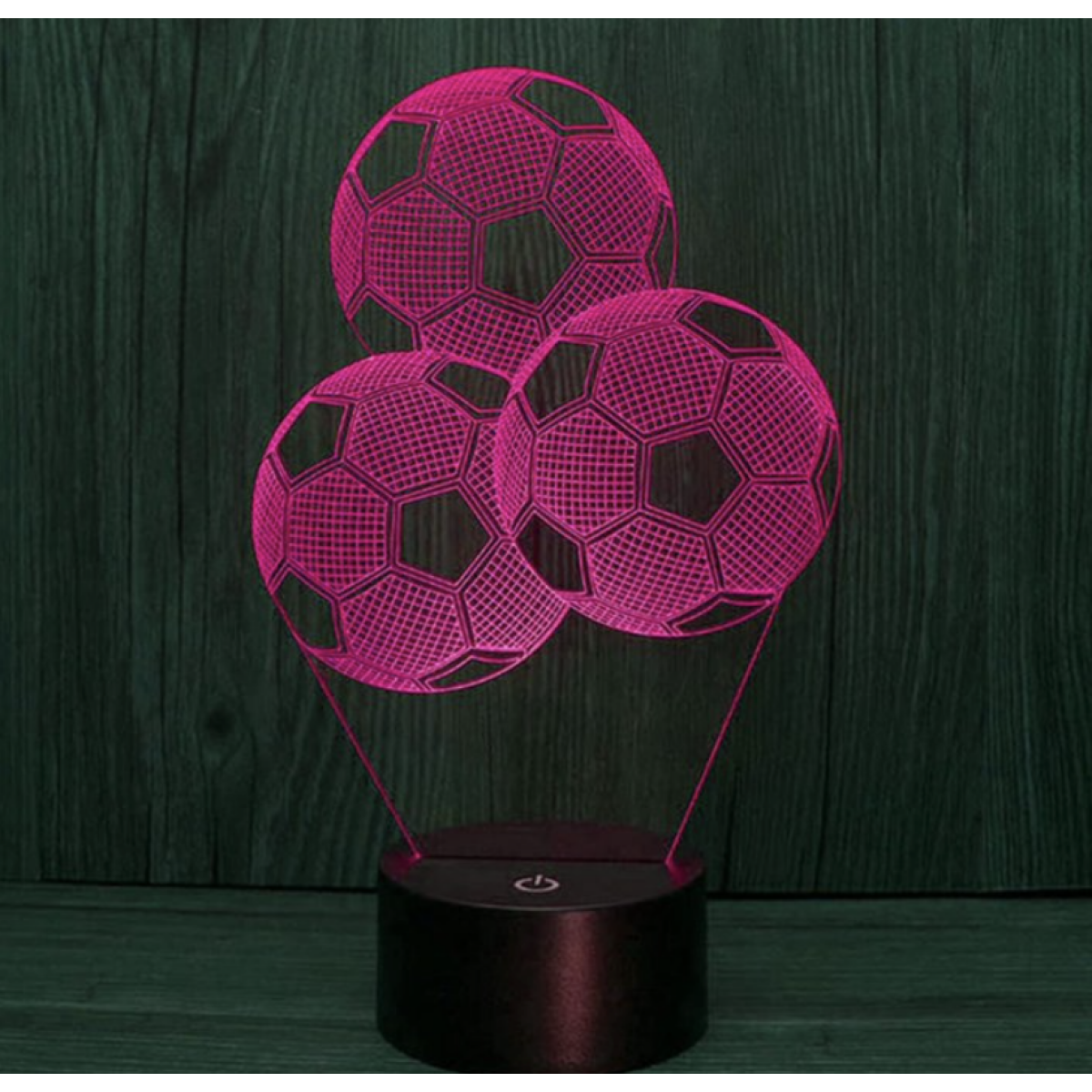 Επιτραπέζιο Φωτιστικό LED 3D Illusion Με 7 Χρώματα - Μπάλες Ποδοσφαίρου - Image 7