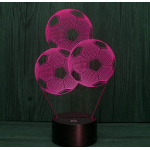 Επιτραπέζιο Φωτιστικό LED 3D Illusion Με 7 Χρώματα - Μπάλες Ποδοσφαίρου - Image 7