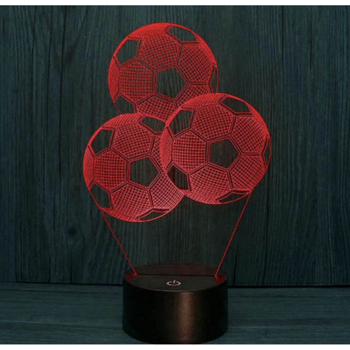 Επιτραπέζιο Φωτιστικό LED 3D Illusion Με 7 Χρώματα - Μπάλες Ποδοσφαίρου - Image 5