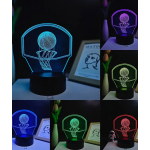 Επιτραπέζιο Φωτιστικό LED 3D Illusion Με 7 Χρώματα - Μπασκέτα - Image 11