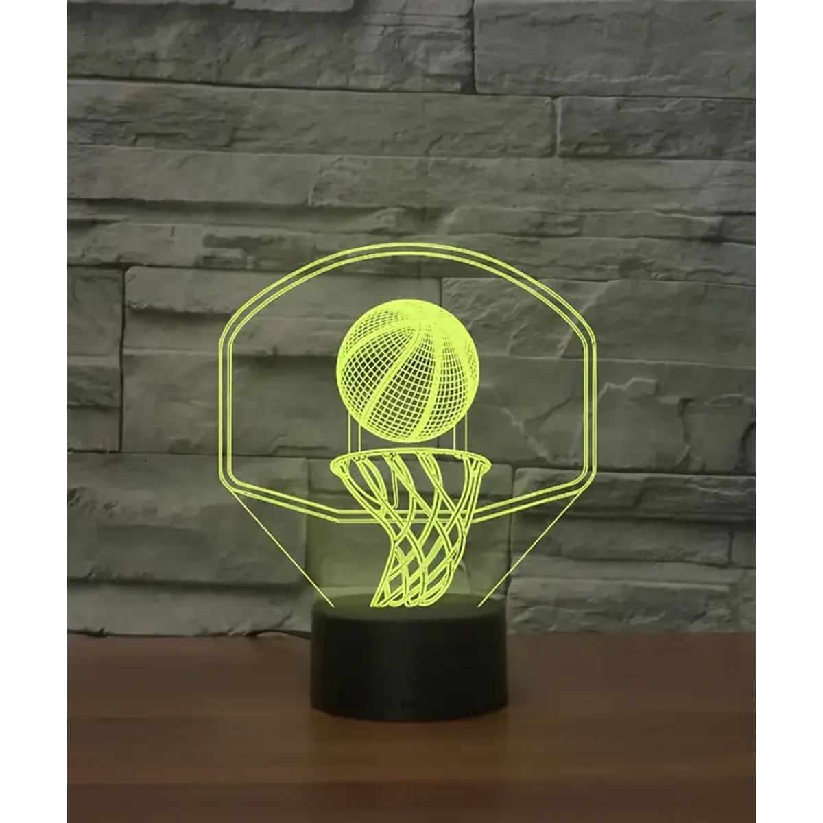 Επιτραπέζιο Φωτιστικό LED 3D Illusion Με 7 Χρώματα - Μπασκέτα - Image 10