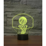 Επιτραπέζιο Φωτιστικό LED 3D Illusion Με 7 Χρώματα - Μπασκέτα - Image 10