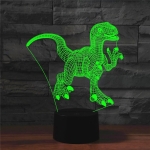 Επιτραπέζιο Φωτιστικό LED 3D Illusion Με 7 Χρώματα - Δεινόσαυρος