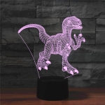 Επιτραπέζιο Φωτιστικό LED 3D Illusion Με 7 Χρώματα - Δεινόσαυρος - Image 8