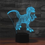 Επιτραπέζιο Φωτιστικό LED 3D Illusion Με 7 Χρώματα - Δεινόσαυρος - Image 6