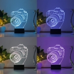 Επιτραπέζιο Φωτιστικό LED 3D Illusion Με 7 Χρώματα - Φωτογραφική Μηχανή - Image 5