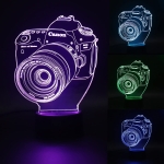Επιτραπέζιο Φωτιστικό LED 3D Illusion Με 7 Χρώματα - Φωτογραφική Μηχανή - Image 10