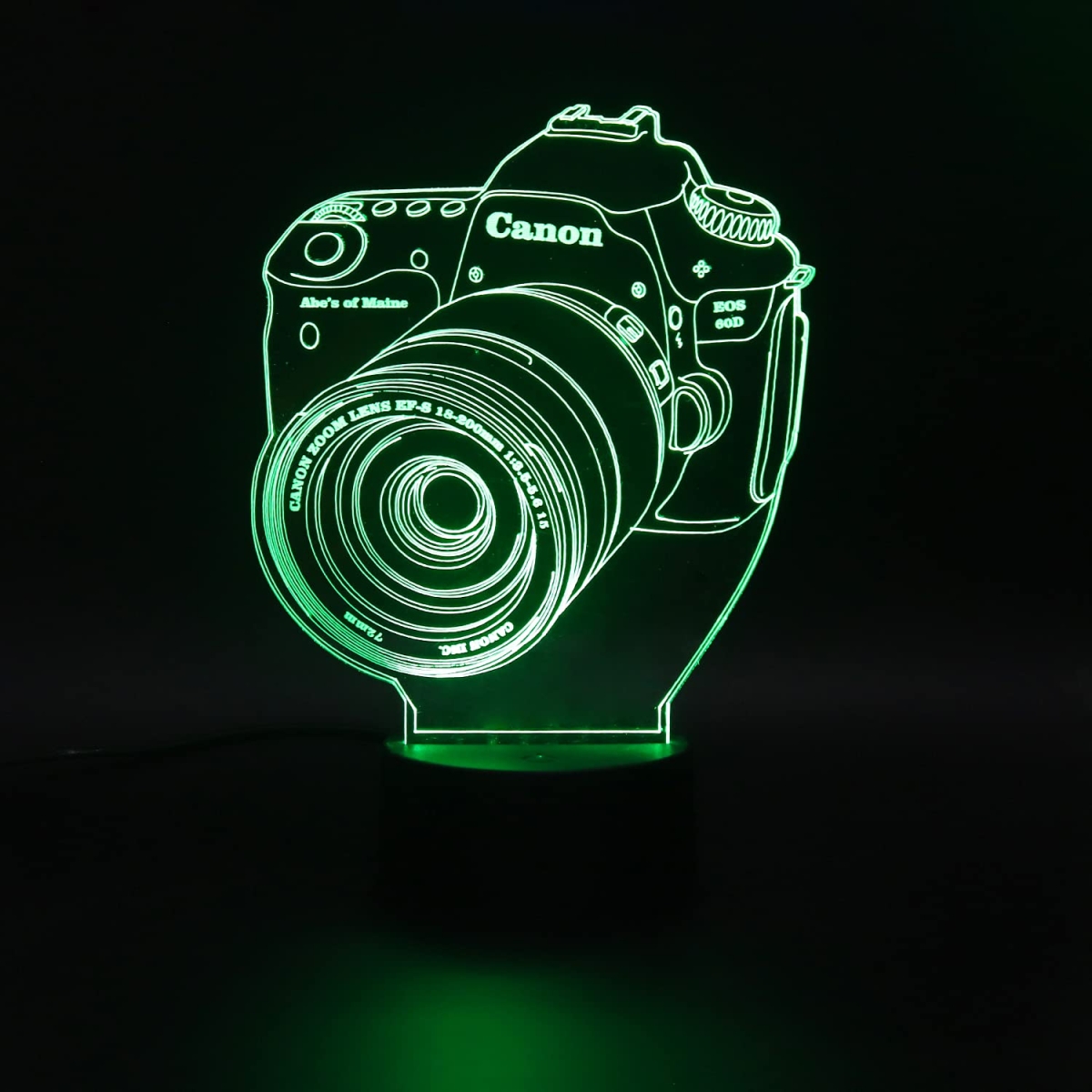 Επιτραπέζιο Φωτιστικό LED 3D Illusion Με 7 Χρώματα - Φωτογραφική Μηχανή - Image 9