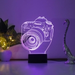 Επιτραπέζιο Φωτιστικό LED 3D Illusion Με 7 Χρώματα - Φωτογραφική Μηχανή - Image 6