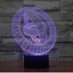 Επιτραπέζιο Φωτιστικό LED 3D Illusion Με 7 Χρώματα - Γυροσκόπιο - Image 9