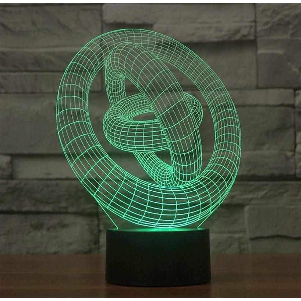 Επιτραπέζιο Φωτιστικό LED 3D Illusion Με 7 Χρώματα - Γυροσκόπιο - Image 8