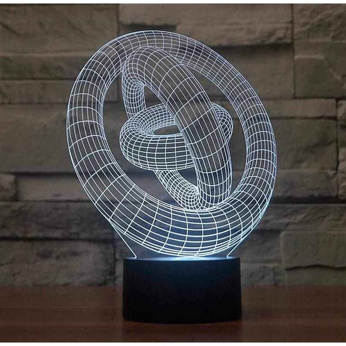 Επιτραπέζιο Φωτιστικό LED 3D Illusion Με 7 Χρώματα - Γυροσκόπιο - Image 7