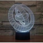 Επιτραπέζιο Φωτιστικό LED 3D Illusion Με 7 Χρώματα - Γυροσκόπιο - Image 7