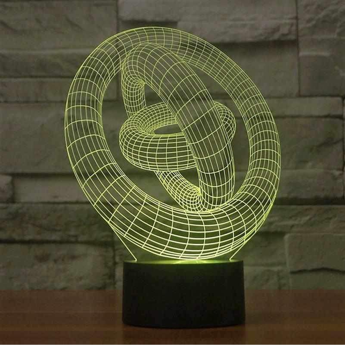 Επιτραπέζιο Φωτιστικό LED 3D Illusion Με 7 Χρώματα - Γυροσκόπιο - Image 6
