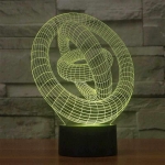 Επιτραπέζιο Φωτιστικό LED 3D Illusion Με 7 Χρώματα - Γυροσκόπιο - Image 6