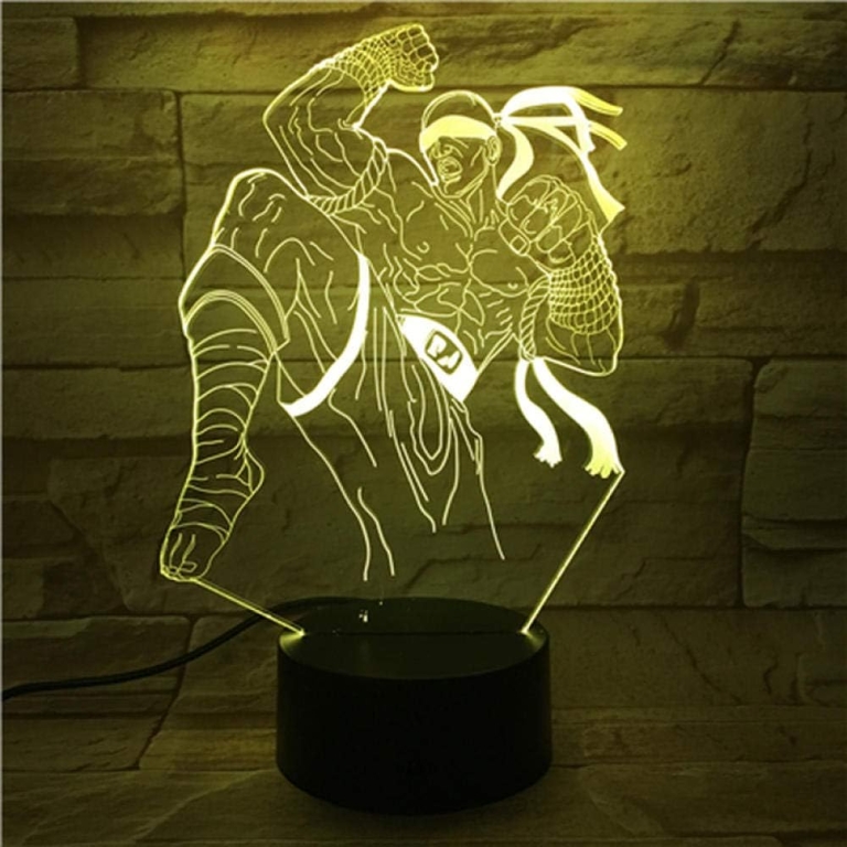 Επιτραπέζιο Φωτιστικό LED 3D Illusion Με 7 Χρώματα - Lee Sin League of Legends