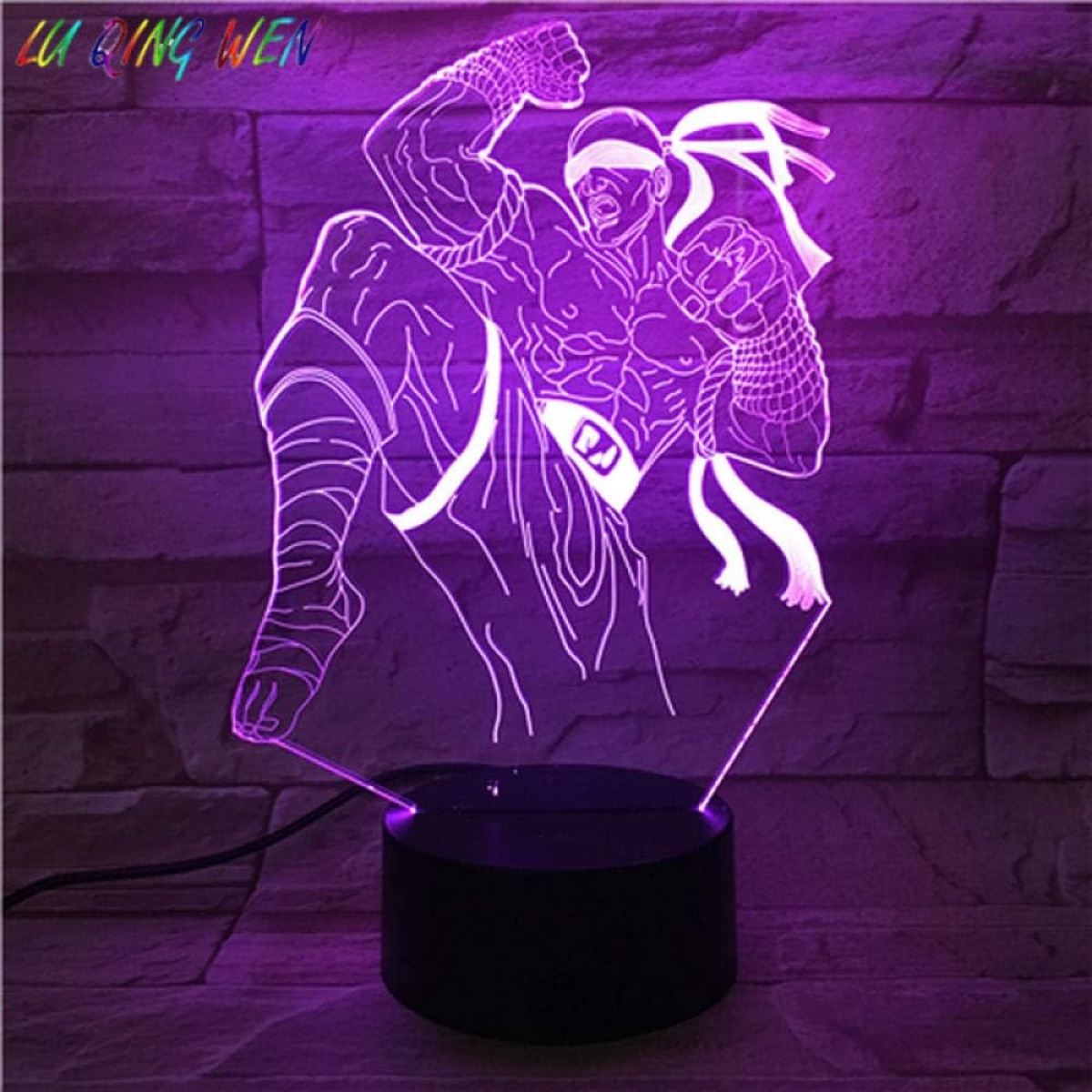 Επιτραπέζιο Φωτιστικό LED 3D Illusion Με 7 Χρώματα - Lee Sin League of Legends - Image 5