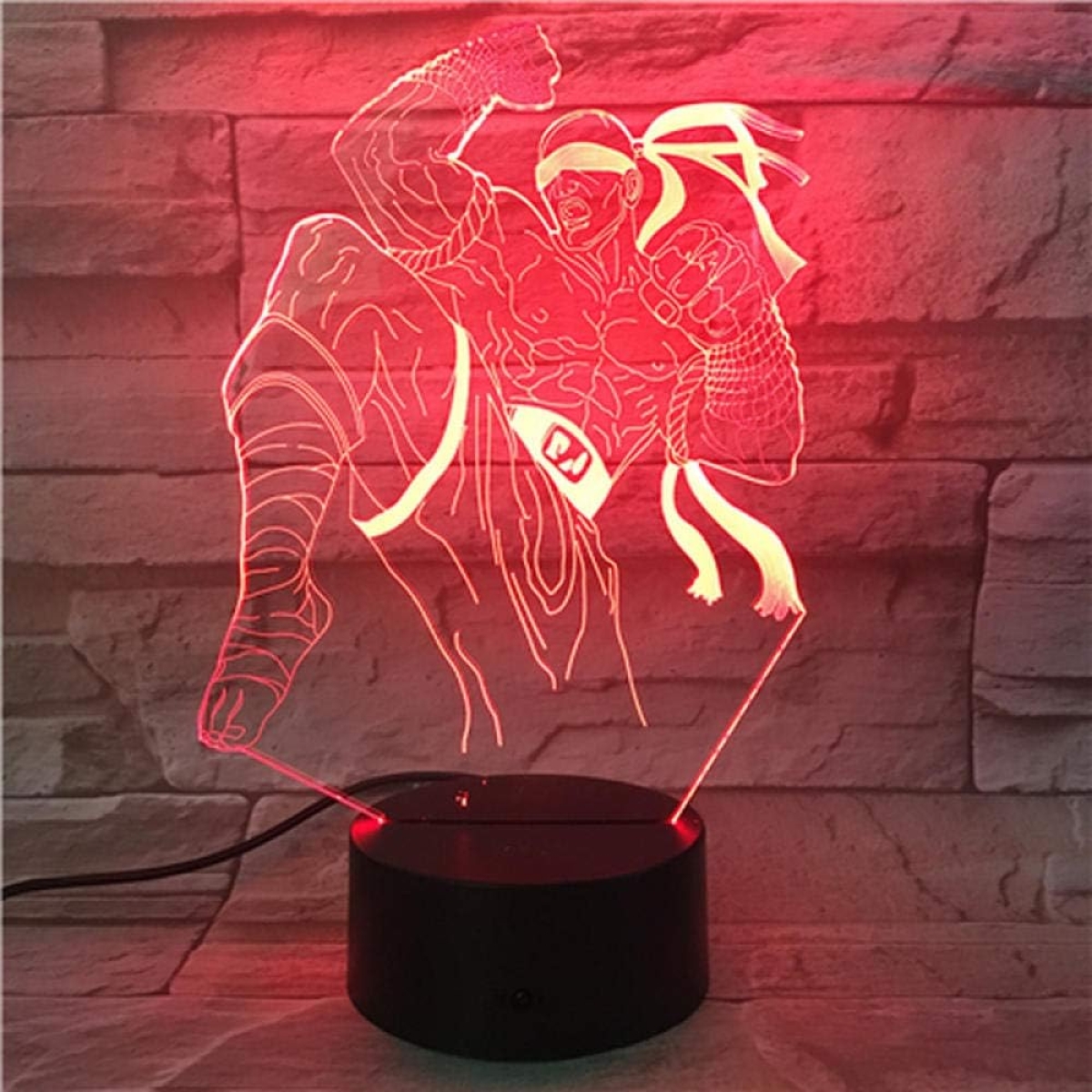 Επιτραπέζιο Φωτιστικό LED 3D Illusion Με 7 Χρώματα - Lee Sin League of Legends - Image 8