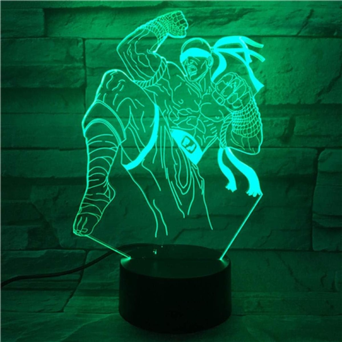 Επιτραπέζιο Φωτιστικό LED 3D Illusion Με 7 Χρώματα - Lee Sin League of Legends - Image 7