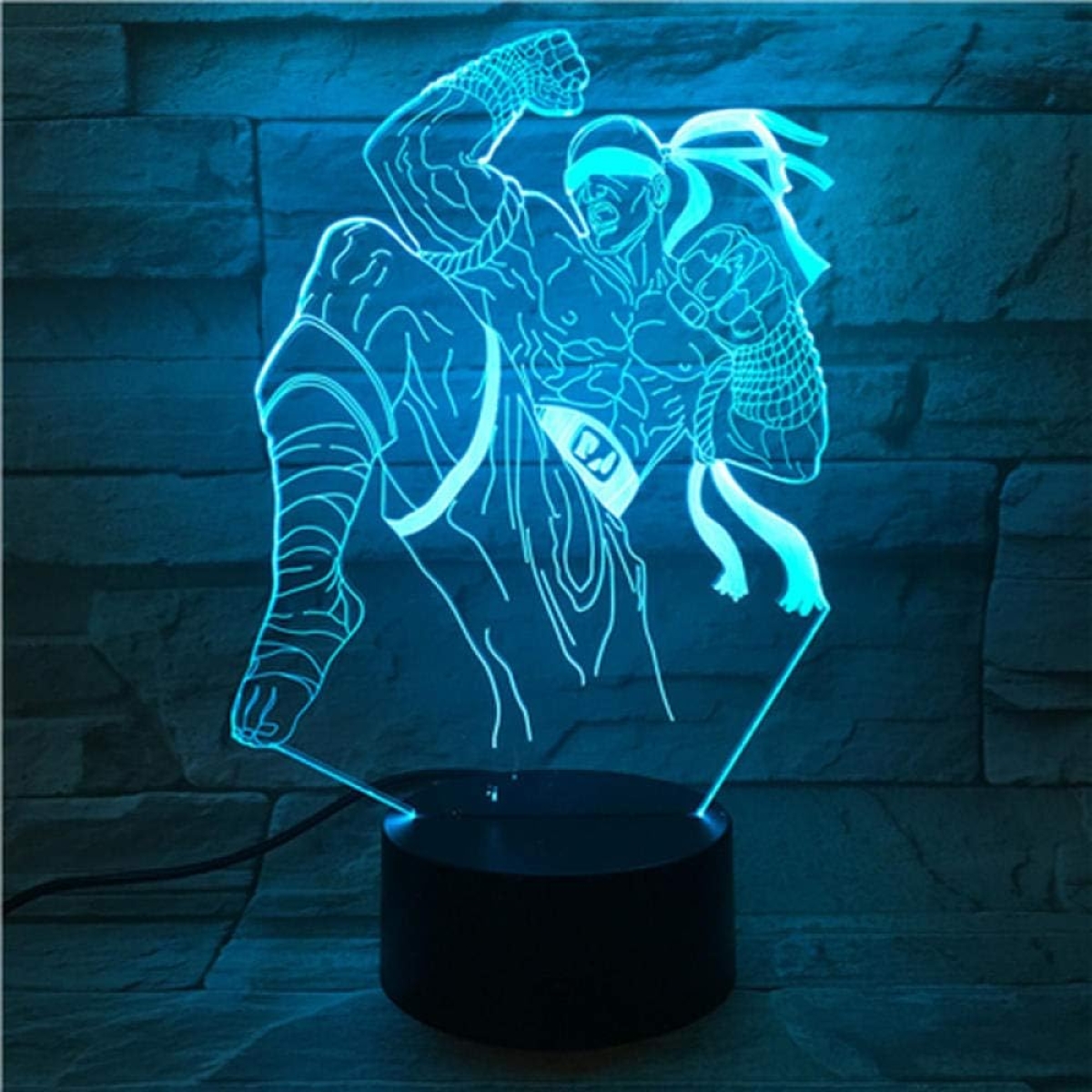 Επιτραπέζιο Φωτιστικό LED 3D Illusion Με 7 Χρώματα - Lee Sin League of Legends - Image 6