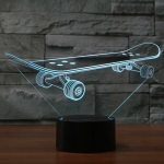 Επιτραπέζιο Φωτιστικό LED 3D Illusion Με 7 Χρώματα - Skateboard - Image 10