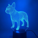Επιτραπέζιο Φωτιστικό LED 3D Illusion Με 7 Χρώματα - Σκύλος