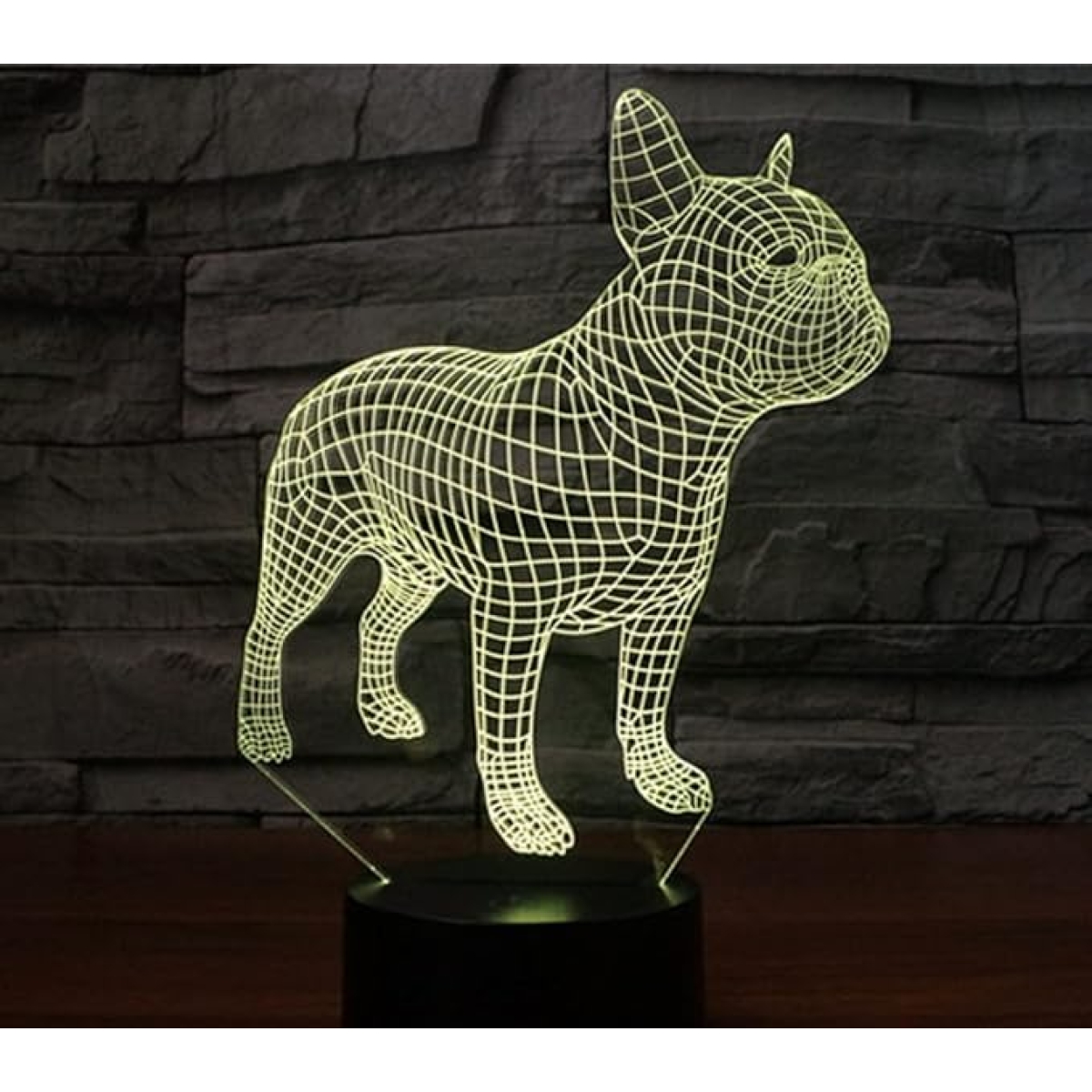 Επιτραπέζιο Φωτιστικό LED 3D Illusion Με 7 Χρώματα - Σκύλος - Image 8