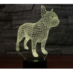 Επιτραπέζιο Φωτιστικό LED 3D Illusion Με 7 Χρώματα - Σκύλος - Image 8