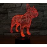 Επιτραπέζιο Φωτιστικό LED 3D Illusion Με 7 Χρώματα - Σκύλος - Image 7