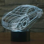 Επιτραπέζιο Φωτιστικό LED 3D Illusion Με 7 Χρώματα - Αυτοκίνητο - Image 5